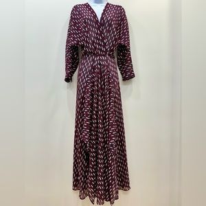 MAJE Printed Long Dress